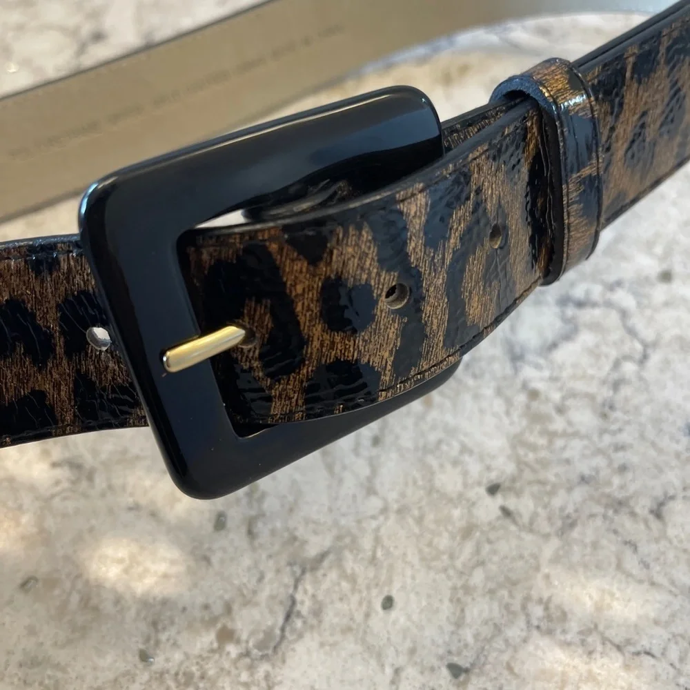 Another lIne inc. leopard print‎ belt